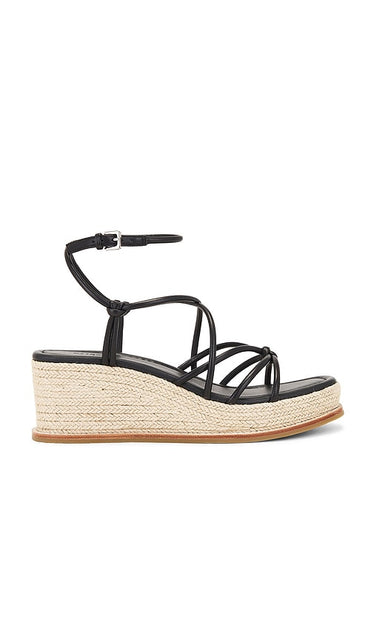 PAIGE Julia Espadrille in Black | Black  Sandal Espadrilles for Women