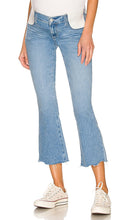 PAIGE Colette Maternity Crop Flare in Denim-Light