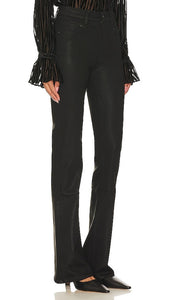 PAIGE High Rise Laurel Canyon Flare in Black