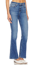 PAIGE High Rise Laurel Canyon Petite Flare in Blue