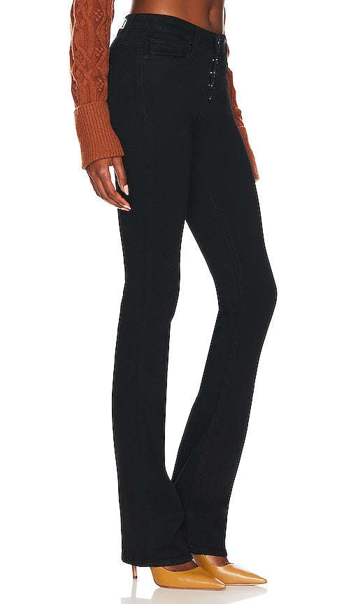 PAIGE High Rise Manhattan Boot in Black