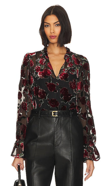 PAIGE Laurin Blouse in Black - PAIGE Chemisier Laurin en Noir - PAIGE Laurin 黑色衬衫 - PAIGE Laurin Bluse in Schwarz - PAIGE Laurin 블라우스블랙 색상 - Camicetta PAIGE Laurin in nero