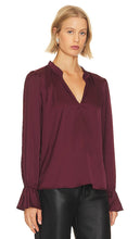 PAIGE Laurin Blouse in Burgundy