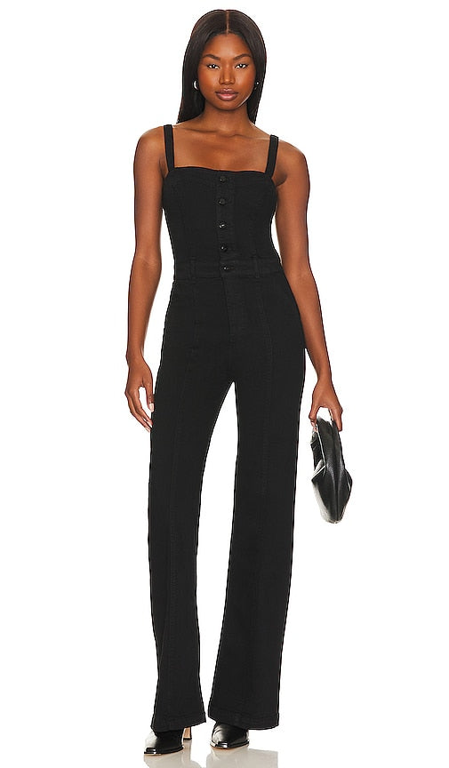 PAIGE Leenah Jumpsuit in Black - Combinaison PAIGE Leenah en noir - PAIGE Leenah 黑色连身裤 - PAIGE Leenah Overall in Schwarz - PAIGE Leenah 점프수트 - Tuta PAIGE Leenah in nero