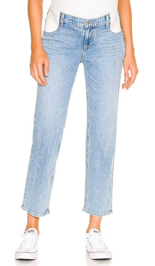 PAIGE Maternity Noella Straight in Denim-Light