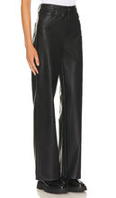 PAIGE Sasha Faux Leather Wide Leg in Black
