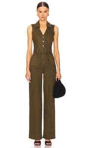 PAIGE Sasha Jumpsuit in Olive - PAIGE Sasha Combinaison en Olive - PAIGE Sasha 橄榄色连身裤 - PAIGE Sasha Jumpsuit in Oliv - PAIGE Sasha 점프수트 - Tuta PAIGE Sasha in verde oliva