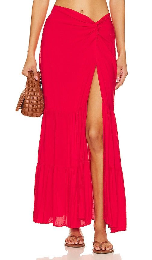 PEIXOTO Valentina Skirt in Red - PEIXOTO Jupe Valentina en Rouge - PEIXOTO Valentina 红色半身裙 - PEIXOTO Valentina Rock in Rot - PEIXOTO 발렌티나 스커트 - PEIXOTO Gonna Valentina in rosso