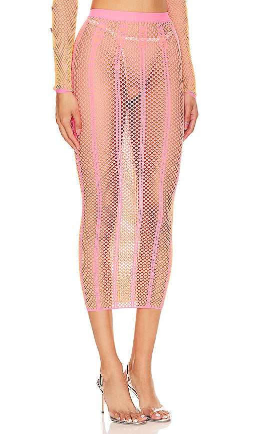 Poster Girl Fortune Skirt in Pink