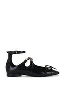 PIFERI Ambrosia Flat in Black | Black Mary Jane Flats for Women