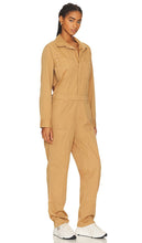 PISTOLA Abigail Long Sleeve Carpenter Jumpsuit in Tan