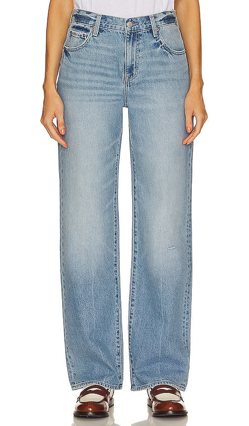 PISTOLA Bobbie Carpenter Mid Rise Straight in Blue - PISTOLA Bobbie Carpenter - Coupe droite taille mi-haute - Bleu - PISTOLA Bobbie Carpenter 蓝色中腰直筒裤 - PISTOLA Bobbie Carpenter Mid Rise Straight in Blau - PISTOLA Bobbie Carpenter 미드 라이즈 스트레이트 컬러 - PISTOLA Bobbie Carpenter a vita media dritta in blu