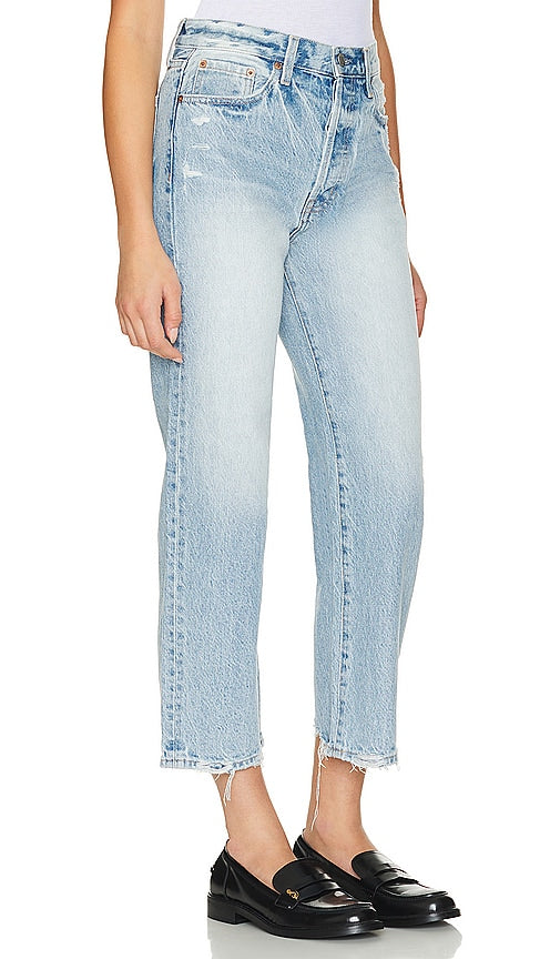 PISTOLA Cassie Crop Straight in Blue