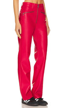 PISTOLA Cassie Super High Rise Straight in Red