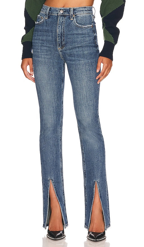 PISTOLA Colleen High Rise Slim Flare in Blue - PISTOLA Colleen - Pantalon évasé slim taille haute en bleu - PISTOLA Colleen 蓝色高腰修身喇叭裤 - PISTOLA Colleen High Rise Slim Flare in Blau - PISTOLA Colleen 하이 라이즈 슬림 플레어 블루 색상 - PISTOLA Colleen vita alta slim svasata in blu
