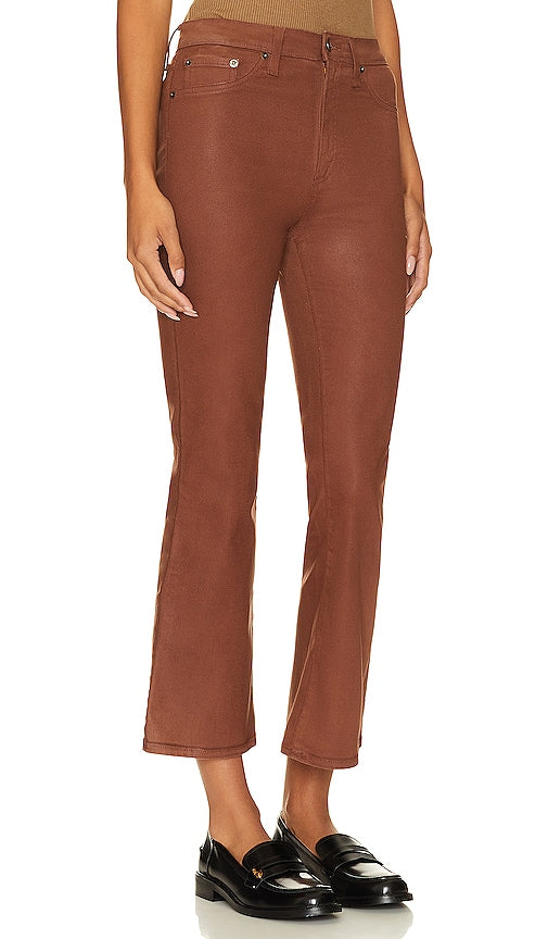 PISTOLA Lennon High Rise Crop Boot in Brown