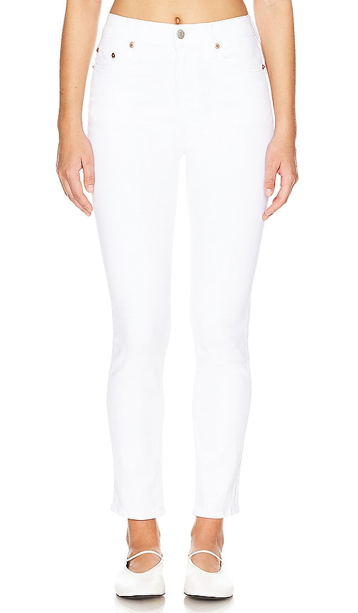 PISTOLA Madi Slim Leg in White - PISTOLA Madi Jambe Slim en Blanc - PISTOLA Madi 白色修身裤腿 - PISTOLA Madi Slim Leg in Weiß - PISTOLA 마디 슬림 레그 화이트 색상 - Gamba PISTOLA Madi Slim in bianco