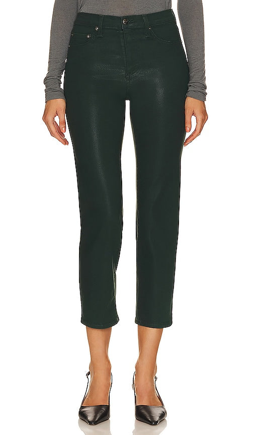 PISTOLA Monroe High Rise Cigarette Crop in Dark Green - PISTOLA Monroe - Coupe-cigare taille haute - Vert foncé - PISTOLA Monroe 深绿色高腰卷烟短款 - PISTOLA Monroe High Rise Cigarette Crop in Dunkelgrün - PISTOLA Monroe 하이 라이즈 시가렛 크롭 다크 그린 색상 - PISTOLA Monroe Crop sigaretta a vita alta in verde scuro