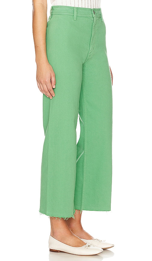 PISTOLA Penny Crop Wide Leg in Green