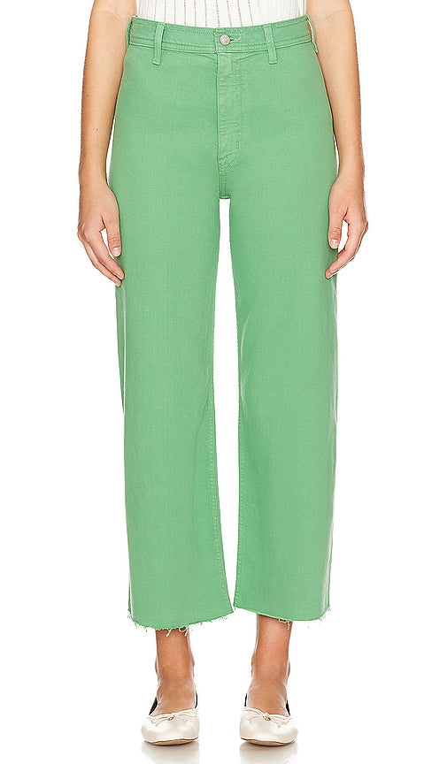 PISTOLA Penny Crop Wide Leg in Green - PISTOLA Penny Crop jambe large en vert - PISTOLA Penny 绿色短款阔腿裤 - PISTOLA Penny Crop Wide Leg in Grün - PISTOLA PISTOLA Penny 크롭 와이드 레그 색상 - PISTOLA Penny Crop gamba larga in verde