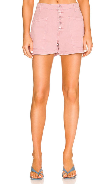 PISTOLA Tammy High Rise Trouser Short in Rose - PISTOLA Tammy - Short taille haute en rose - PISTOLA Tammy 玫瑰色高腰短裤 - PISTOLA Tammy High Rise Hose Short in Rose - PISTOLA 태미 하이라이즈 팬츠 쇼츠 in 로즈 - Pantaloni corti PISTOLA Tammy a vita alta in rosa
