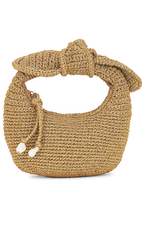 Poolside The Josie Knot Bag in Metallic Gold