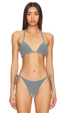PQ Detail Bikini Top in Blue - Haut de bikini détail PQ en bleu - PQ 细节蓝色比基尼上衣 - Bikinioberteil mit PQ-Detail in Blau - PQ 디테일 비키니 탑 블루 색상 - Top bikini con dettaglio PQ in blu