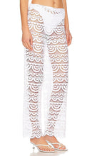 PQ High Waist Lace Pants in White