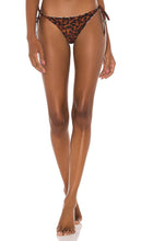 PQ Reversible Tie Teeny Bikini Bottom in Brown