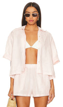 PQ Scalloped Linen Top in Pink - Haut en lin festonné PQ en rose - PQ 粉色扇形亚麻上衣 - PQ-Leinenoberteil mit Wellenkante in Rosa - PQ 스캘럽트 리넨 탑핑크 색상 - Top in lino smerlato PQ in rosa