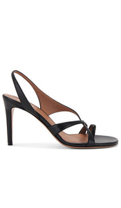 Paris Texas Liza 85 Slingback Sandal in Black | Black Heeled Sandals for Women