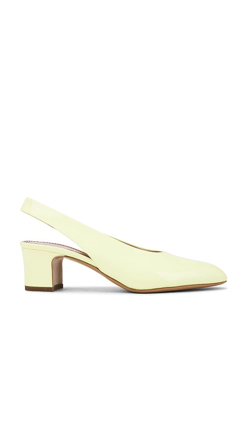 Paris Texas Lavinia Slingback 50 in Yellow | Banana Sling Back Heels for Women