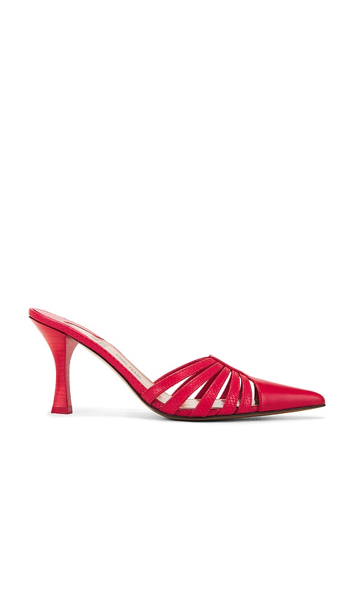Paris Texas Nadia Mule in Red | Red Closed Toe Mules for Women
