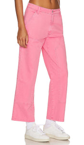 PISTOLA Ashton Straight Leg Carpenter Ankle in Pink