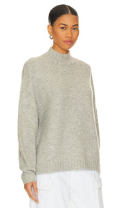 PISTOLA Carlen Mock Neck Sweater in Grey