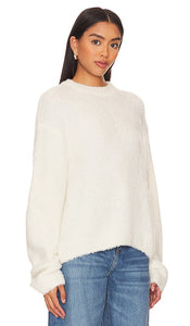 PISTOLA Alpine Cozy Crew Neck Sweater in Ivory