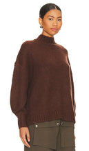 PISTOLA Carlen Mock Neck Sweater in Brown