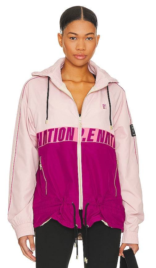 P.E Nation Man Down Jacket in Pink