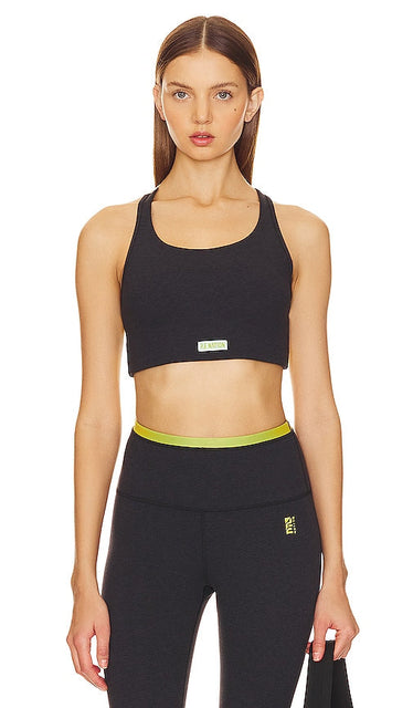 P.E Nation Orbital Sports Bra in Charcoal - Soutien-gorge de sport orbital P.E Nation en charbon de bois - P.E Nation Orbit 木炭运动文胸 - P.E Nation Orbital Sport-BH in Anthrazit - P.E Nation 오비탈 스포츠 브라 - Reggiseno sportivo orbitale P.E Nation in carbone
