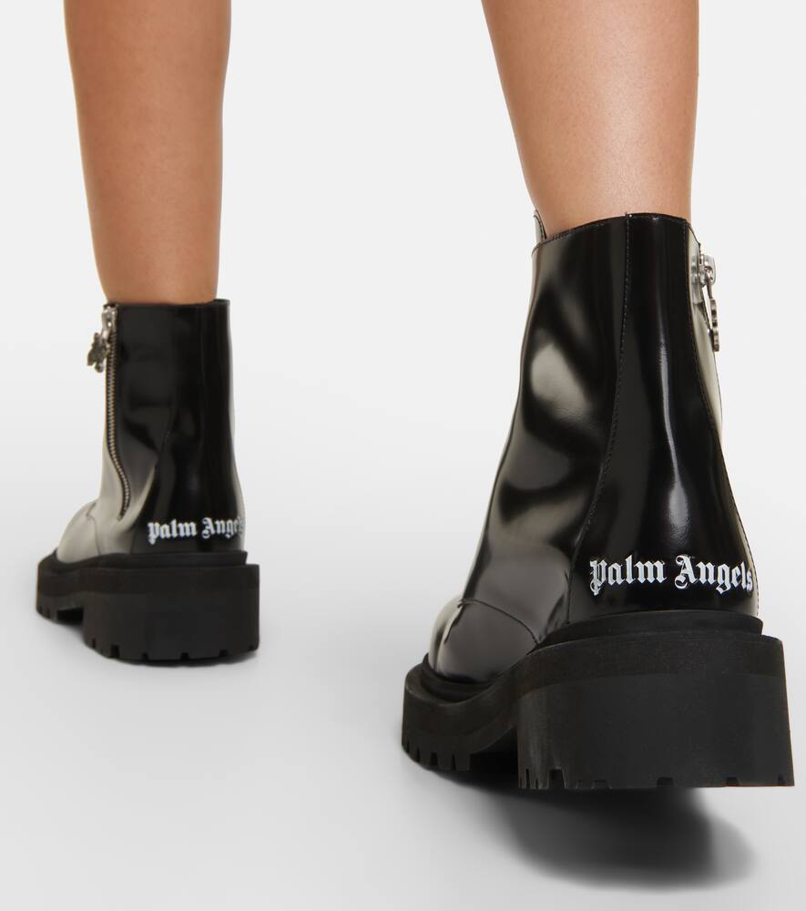 Palm Angels Leather combat boots