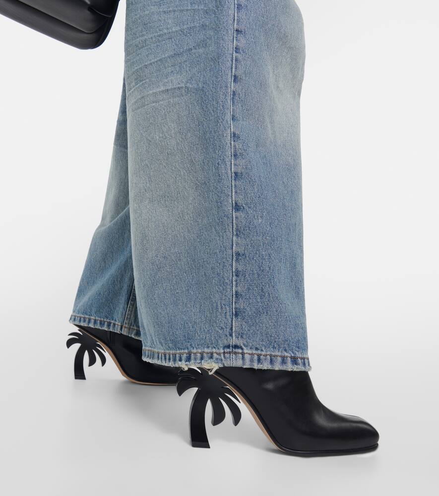 Palm Angels Palm leather ankle boots