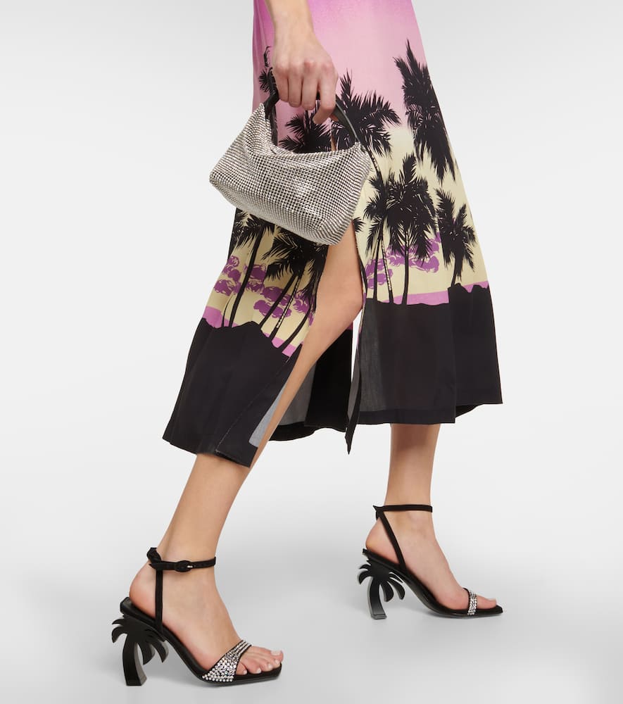 Palm Angels Printed midi dress