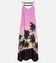 Palm Angels Printed midi dress