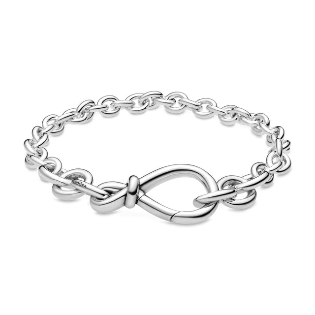 Pandora Chunky Infinity Knot Chain Bracelet - 6.3inches