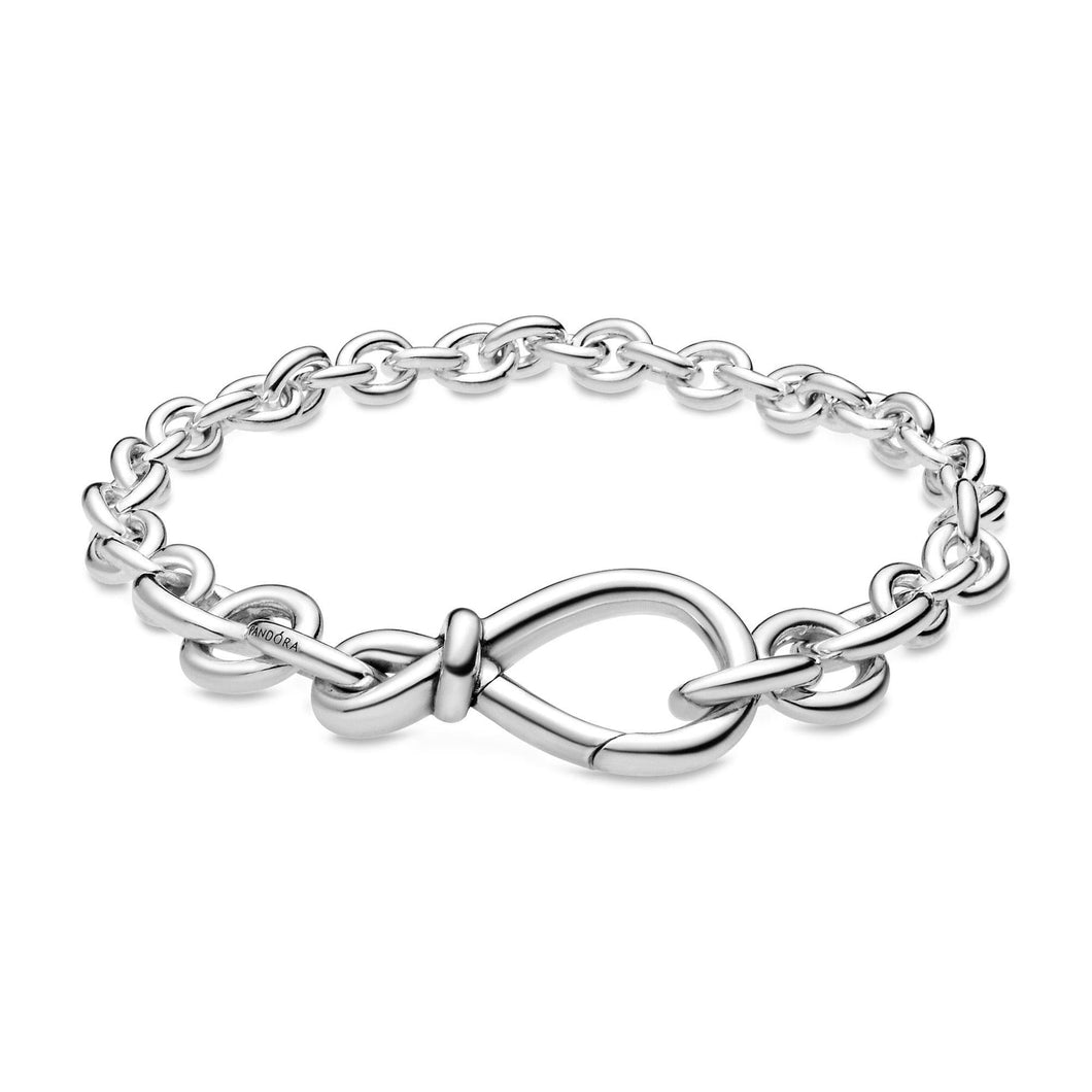 Pandora Chunky Infinity Knot Chain Bracelet - 6.3inches