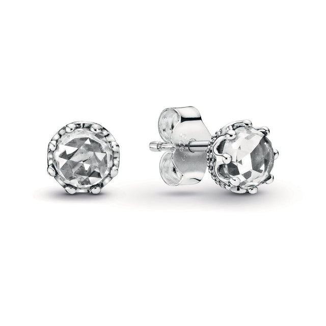 Pandora Clear Sparkling Crown Stud Earrings