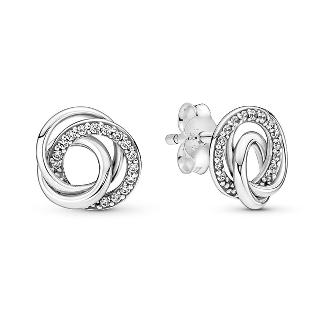 Pandora Family Always Encircled Stud Earrings