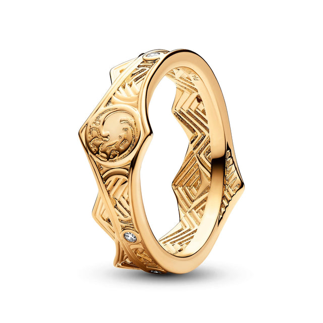 Pandora Game of Thrones House of the Dragon Crown Ring | Gold-Plated | Size 7.5