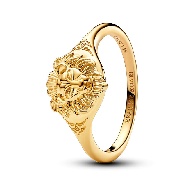 Pandora Game of Thrones Lannister Lion Gold-Plated Ring - Size 4.5
