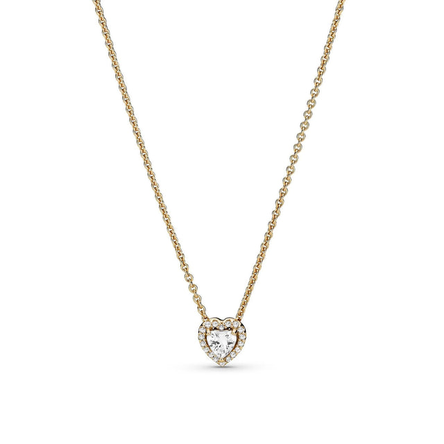 Pandora Gold Elevated Heart Necklace